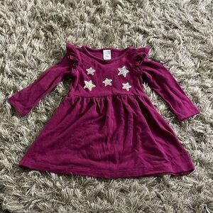 Cartes Stars Sequins Long Sleeve dress